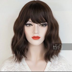 Beautiful Brunette Medium Brown Wavy Wig/Mila
